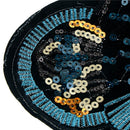 leopard head sequin embroidered fashion applique sew on patch diy clothe LJ