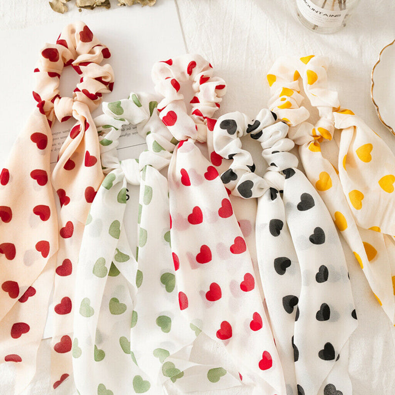 5 Pieces Women's Hair Scarf Elastic Hair Ties Hair Band Ponytail