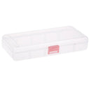 Rectangle Plastic Clear Box and Storage Case for Small Parts, Hardware and