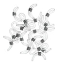 65pcs Anti-slip Rubber Ends Retainer Connector Holder for Eyeglass Glasses