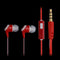 SY-018 Stylish In-ear Hands free with Microphone Flat Earphones