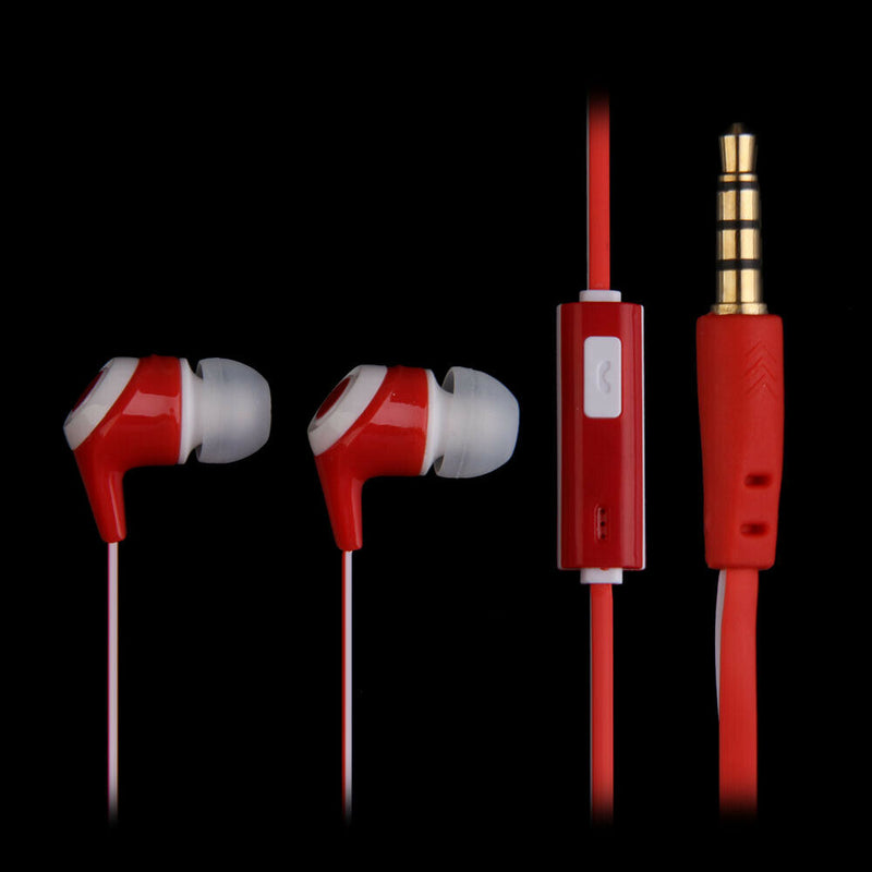 SY-018 Stylish In-ear Hands free with Microphone Flat Earphones
