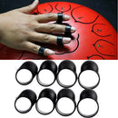 8x Steel Tongue Drum Finger Picks Silicone Knocking Fingers Sleeves Handpan