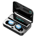 F9-5 Wireless Bluetooth V5.0 Earphones In-ear Stereo U-Type Headset (Black) SN9F