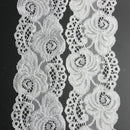 5 Yard Flower Bridal Lace Embroidered Trim Wedding DIY Craft White 7cm