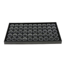 Organizer Tray with 50 Bottles Set for Nail Art Diamond Painting Rhinestone .
