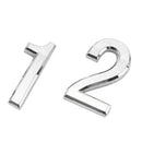 Plastic Numeric Digit 1 & 2 DIY House Hotel Door Address Plaque Number Digits