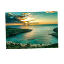 Aquarium Background Sunset Poster   Tank Wallpaper Ornament 122x46cm