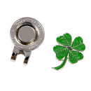 Magnetic Golf Cap Clip with Detachable Golf Ball Markers Training Aid Green