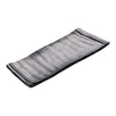 Japanese Sushi Serving Plate Steak Dish Tray Frosted Black Freezer Safe