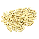 50pcs 2 Holes Wooden Buttons Sewing Horn Toggle Buttons DIY Crafts Scrapbook