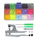 DIY Family Dressmaker Kits T5 Hand Press Snap Button Pliers Tool Container A