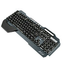 Ergonomic Wired RGB LED White Backlit USB Gaming Keyboard for PUBG,LOL
