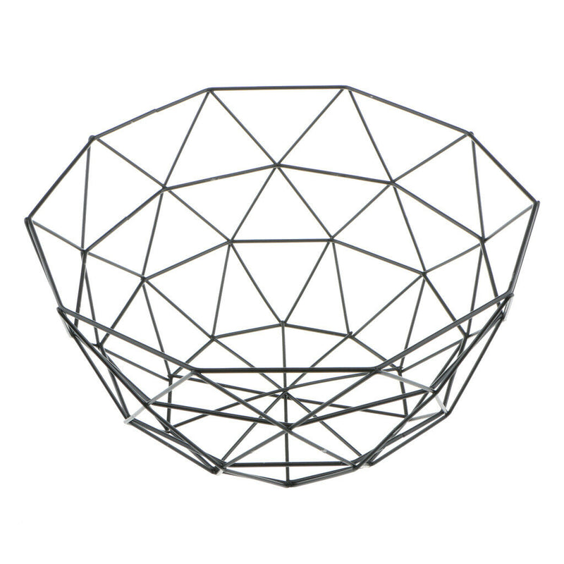 Large Bowl Deep Fruit Bowl Food Holder Case Bread Bowl Tray 5kg 10x5'' Black
