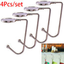 4 Pieces Christmas Stocking Holders Mantle Hooks Hanger Christmas Stocking A Nw