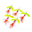 Spinner FishingLure MetalSpoon Lures hard bait fishing tackle Atificial 4.5g MO
