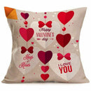Happy Valentine Pillow Cover Christmas Decorations Snowman Decor Throw Pill