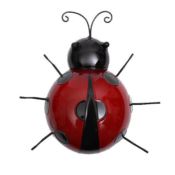 15Pcs/Set Ladybug Insect Ornament Home Garden Decor Wall Hanging Art Crafts 10cm