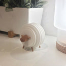 Sheep Shape Anti Slip Cup Pads Coasters Insulated Round Felt Cup Mats Japan G9Z9