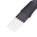 Double ends 2 Use Plastic Metal Hair Brushes Comb Barber Salon Tools Ed JC,aT Kw