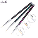 3pcs Nylon Fiber Hair Artist Paint Brush Thin Hook Line Drawing Pen Artist Pen