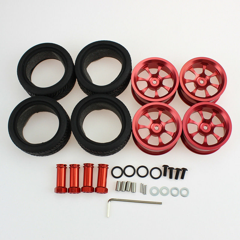 4-pack 52mm Upgrade Wheel Rim Wheel Hubs Tires RC Car Accessory fits for 1:14