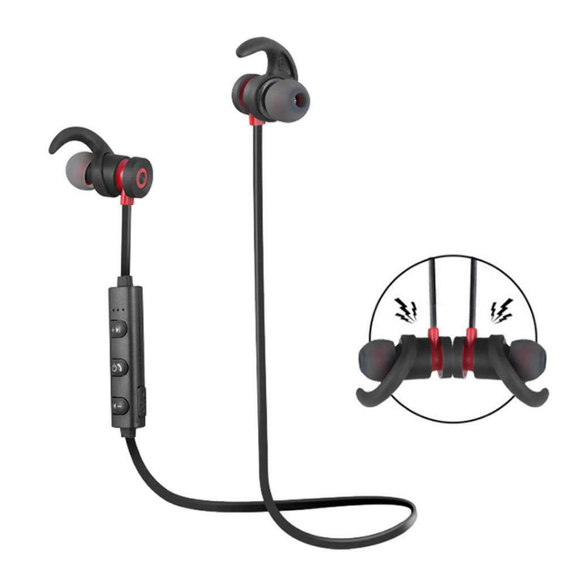 YCH-06 Bluetooth Earphone Magnetic Headphones Waterproof Headset (Black) A