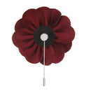 Mens Fuchsia Flax Flower Lapel Brooch Boutonniere Tuxedo Corsage Stick Pin