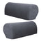 4Pcs Two Grey Anti-slip Couch Sofa Armrest Covers Slipcovers Protector