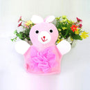 Baby Cartoon Animal Design Bath sponge Kids Shower Mitt Cute Glove   NTBX