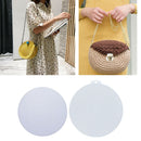 2 Sizes Set Plastic Canvas Round Grid for Cross Stitch Yarn Knit Bag Bottom