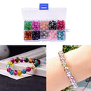 200pcs/box Round Beads Assorted Loose Charms Lampwork Jewelry Making Beads