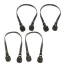4pcs Bag Purse Strap Handbag Accessory DIY Repair Replacements Black+Brown