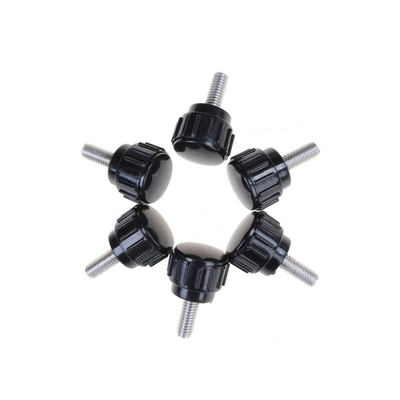 6pcs M4x10 Threaded Knurled Thumbscrew Grip Knobs Screw made in china  SR BX