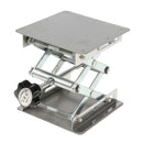 5.3inch x 3.9inch Lab Jack Scissor Stand Platform, Stainless Steel, Physics