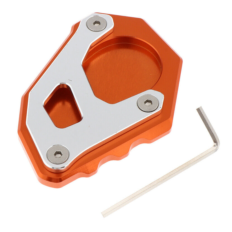 Waterproof Side Kick Stand Sidestand enlarger Kickstand Support Plate Orange