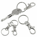 20 small removable screw caps for key rings - carabiner key chain - cosmeti I1T3