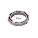 Titanium Alloy EDC Key Ring Quick Draw Keychain Bottle Opener + Octagon Ring 3C