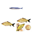 2pcs Pet Kitten Moving Wagging Fish Toys Cat Chew Training Kicker For Cat