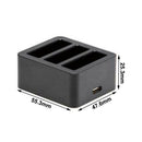 3 Port Smart Battery Fast Charger for DJI OSMO ACTION Pocket Sports Camera
