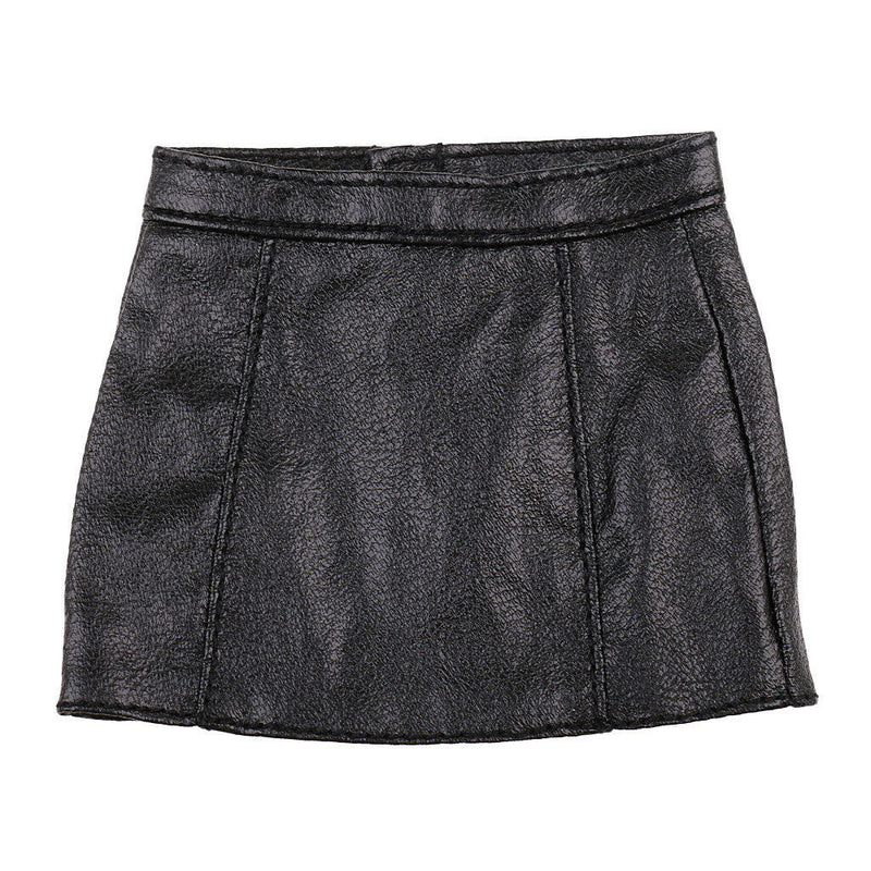 1/6 PU Leather Skirt Clothing for 12'' HT  Kumik CY CG Girl Body Black