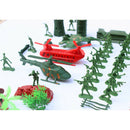 Plastic Military Playset, 52pcs 4cm Soldier Army Men Figures & Accessories