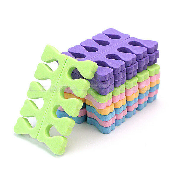 20X Soft Sponge Finger Toe Separator Manicure Pedicure Nail Art Care Distinction