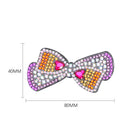 3pcs Bow Love DIY Full Drill Diamond Painting Hair Clip Women Girl Hairpin