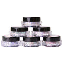 Lulaa 6 Colors/Set Nail Mirror Powder Aurora Mirror Flour Electroplating Po