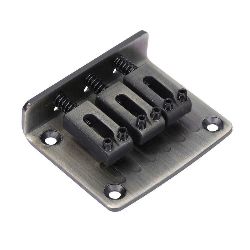 3-String Electric Bass Bridge with Screws+ Wrench Musical Instrument Parts A
