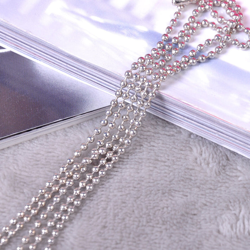 2pcs Military Army Blank Pendant Dog Tag Pet Puppy Cat ID Stainless Steel Chain