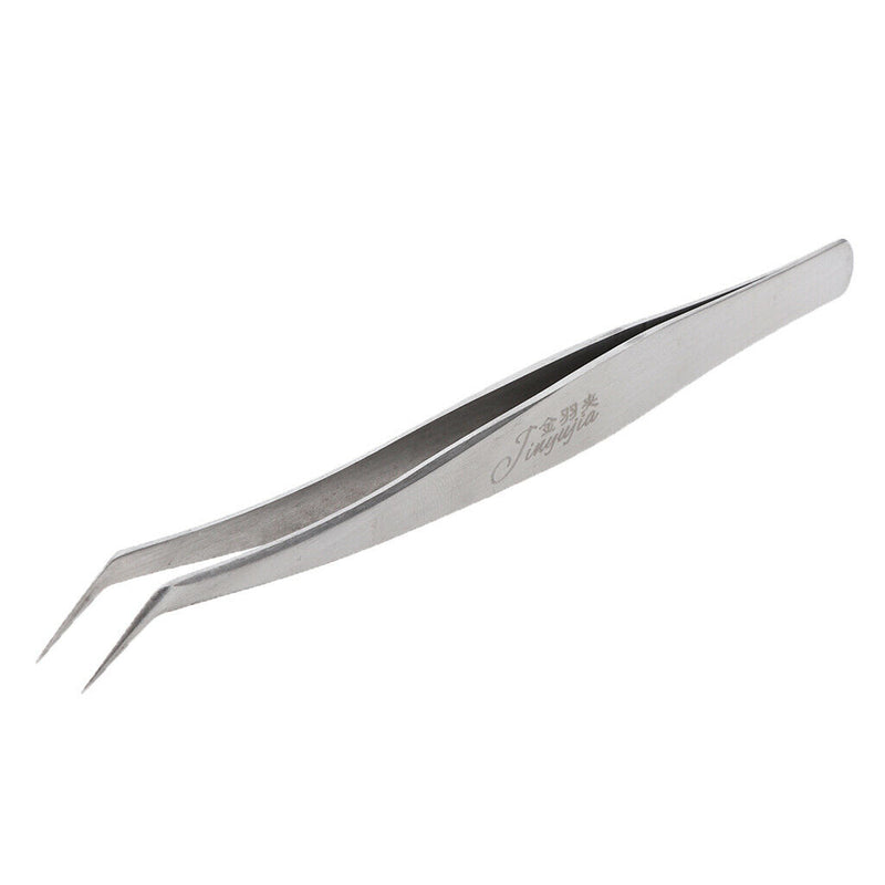 Anti-Static Stainless Steel Tweezers Curved Tweezers for Eyelash Extensions,