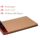 Adventure Book with Embossed Cover, Large 12.3 x 8.3 Inch 80 Pages Scrapboo