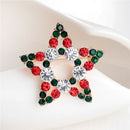 Great Star Crystal Rhinestone Snowman Christmas Brooch Pin Xmas Gift yxVGsp